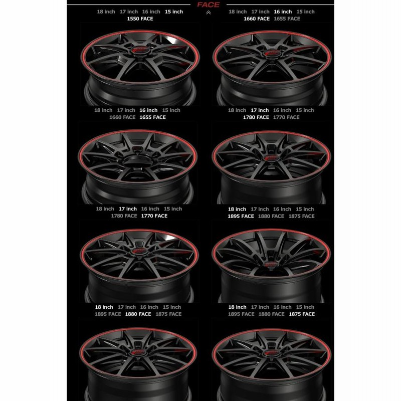 MID RMP RACING R25 (ブラック/リムレッドライン) アルミホイール1本