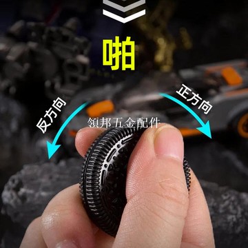 奧利奧ppb啪啪幣指尖解壓玩具男發泄神器太極八卦金屬edc響幣[領邦五金配件]