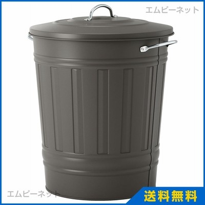 IKEA KNODD ふた付き容器, グレー