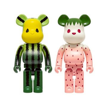 【TACKSTHGOOD】出清 全新拆擺品 1000% BE@RBRICK 庫柏力克熊 CLOT草莓西瓜 / 睡衣熊