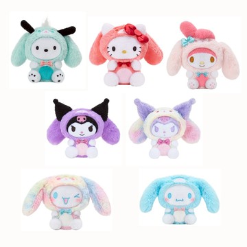 SANRIO 三麗鷗 絨毛-樂不可支  6入/組  台灣公司貨(款式隨機，共七款可收集)