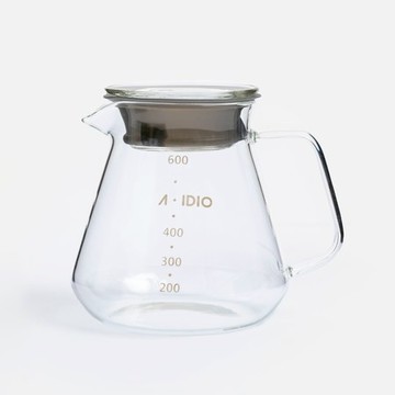 A-IDIO 耐熱玻璃壺(600ml)玻璃蓋款