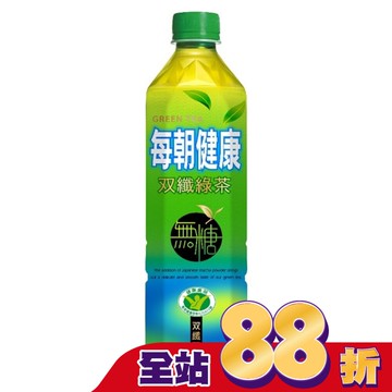 每朝健康雙纖無糖綠茶 650ML