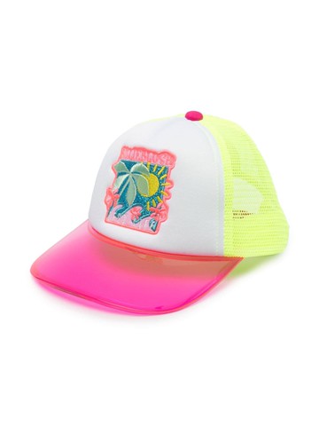 Billieblush - logo-embroidered trucker hat - kids - Polyester/Polyester - 52 - White
