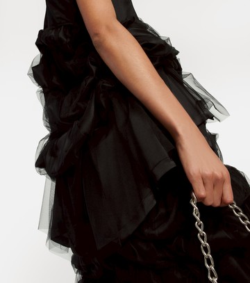 Noir Kei Ninomiya Tulle and satin top