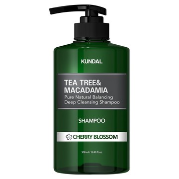 KUNDAL 昆黛爾 茶樹澳洲堅果控油洗髮露 Cherry Blossom  500ml  1瓶