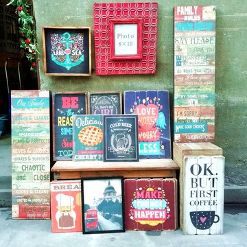 清倉餐廳民宿裝飾畫木板畫掛畫火鍋店轉角墻面裝飾陽臺布置