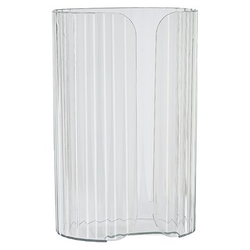 多用途透明壁掛式無痕抽取紙巾盒 - PET材質  19.5 x 12.5 x 9cm  白色  1個