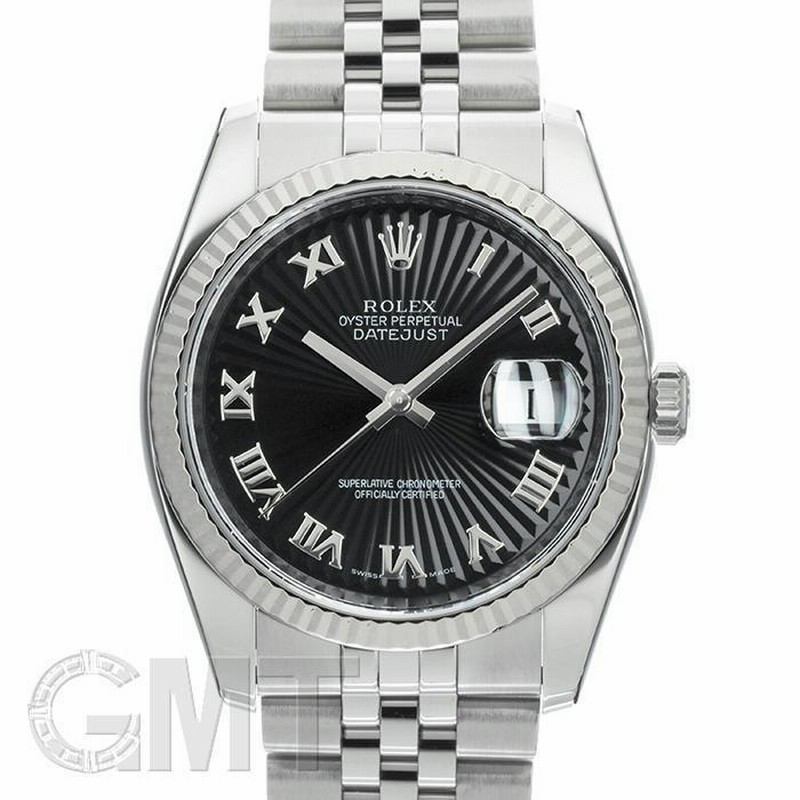 ロレックス ROLEX 116234 V番(2010年頃製造) ブラック メンズ 腕時計