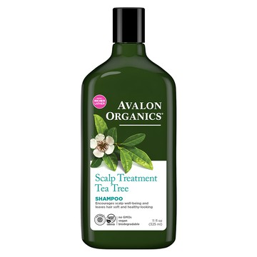 AVALON ORGANICS 頭皮調理精油洗髮精 茶樹 淨化控油 有機蘆薈基底 適用於油性/問題頭皮  1瓶  325ml
