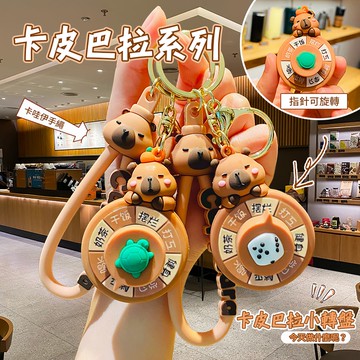 J’ADORE鑰匙圈卡皮巴拉瘋狂轉盤-多款任選