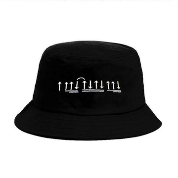 Guitar Player Strumming Pattern 吉他刷法刺繡漁夫帽  音樂禮物