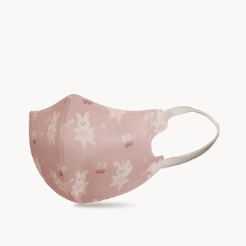 一心婦幼|一心一罩 兒童3D醫用口罩-幼幼 芭蕾派對兔(12入/袋)