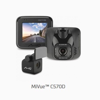 Mio MiVue C570D 3年保固【送】後視鏡扣環式支架+32G GPS測速SONY雙鏡頭行車記錄器 破盤王