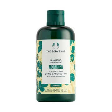 THE BODY SHOP 美體小舖 辣木籽洗髮精 適用於暗沉髮質 光澤保護 含純素絲蛋白  250ml  1瓶