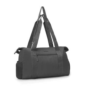 《TRAVELON》Pi摺疊收納托特包-質感黑-- 防潑水肩背側背包 背帶包 折疊拉桿包