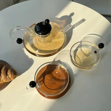 優樂悅~網紅創意玻璃茶壺  耐熱玻璃可電陶爐 明火加熱 鼠尾壺煮茶器手沖壺 茶壺
