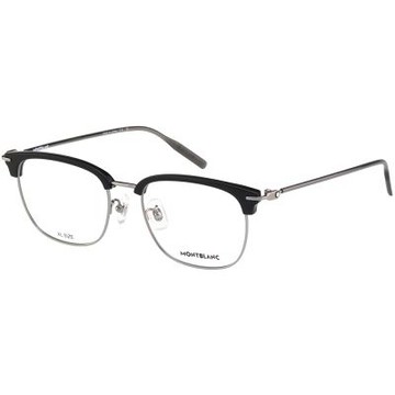 萬寶龍 MONTBLANC 純鈦 光學眼鏡(黑配銀色)MB0492OA