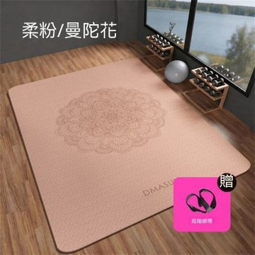 雙人瑜伽墊 雙人跳操靜音防滑健身墊10mm 加大加寬防滑地墊
