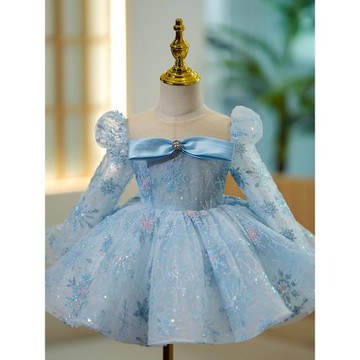 兒童禮服公主裙高端女童鋼琴演奏演出服花童小女孩主持人蓬蓬紗春