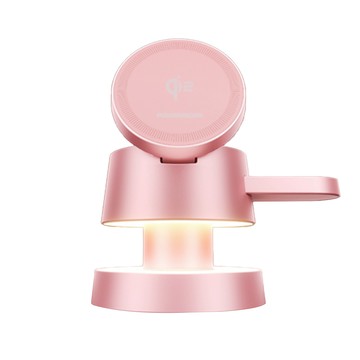 POWERRIDER X7 多功能無線充電器 原廠保固  玫瑰粉  1個