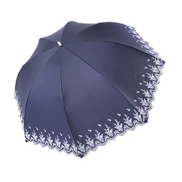 AGATHA 璦嘉莎 莎拉花朵纖薄陽傘 AG1908  海軍