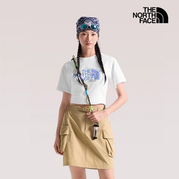 女款白色圖案印花短袖T恤｜8GW8FN4