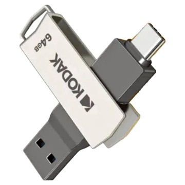 KODAK 柯達 雙接口Type-C 3.2 雙用途2合1隨身碟 K273  1個  64GB