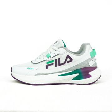 Fila Shuttle [5-J310X-119] 女 慢跑鞋 運動鞋 休閒鞋 透氣 緩震 白綠紫