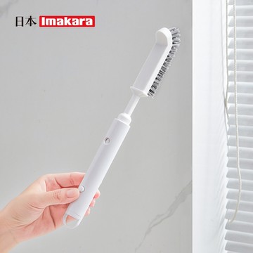 日本Imakara 多功能伸縮式L型直角清潔刷(附隙縫刷)