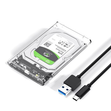 透明移動硬碟盒 2.5吋USB3.0 SSD SATA 硬碟 轉接盒 外接盒 硬盤盒【DI343】 123便利屋