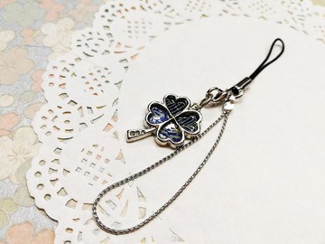 幸運草吊飾 日本友禪紙 和紙GT06-002(手作~獨一商品)