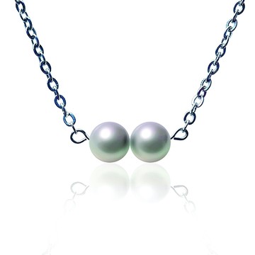 【小樂珠寶】頂級天然珍珠7-8mm項鍊墜鍊