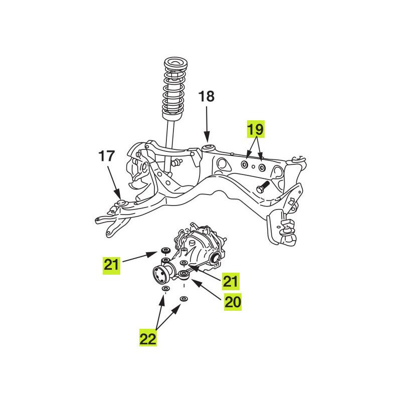 nismo ニスモ 強化ブッシュ デフマウントブッシュキット 1台分キット（No. 19〜22） スカイライン R34 2WD LINEショッピング