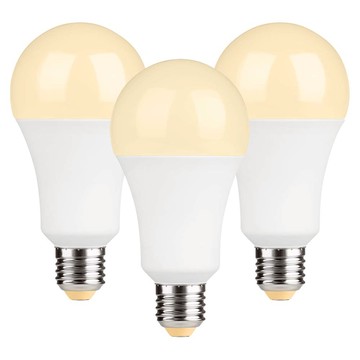 特力屋 抑菌16W LED球泡燈 黃光 3入 E27