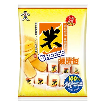 旺旺 米CHEESE厚脆片經濟包 奶素 350g/袋  1袋