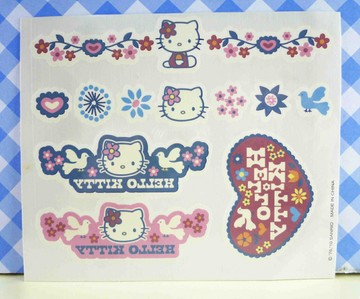 【震撼精品百貨】Hello Kitty 凱蒂貓 KITTY貼紙-香味紋身貼紙-鴿子愛心 震撼日式精品百貨