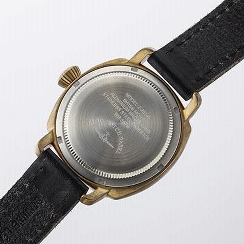 ZENO-WATCH(ゼノウォッチ) Quartz Bronze Cushion （ブラック