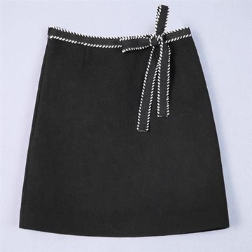 【韓國K.W.】現貨韓國專櫃天生麗質毛呢包臀裙(休閒褲/牛仔褲/裙子)