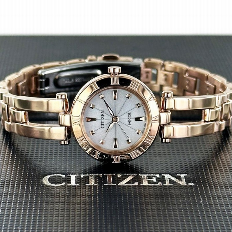 シチズン ウィッカ ソーラー レディース 腕時計 手表 ゴールド  