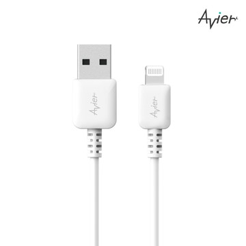 Avier COLOR MIX USB-A to Lightning 高速充電傳輸線 / 0.3m / 北歐白