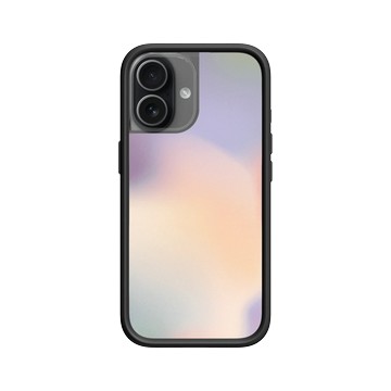 iPhone 17 Mod NX -邊框背蓋組合 (相機按鈕) 黑 - 石紋與渲染 / Marble & Dreamy Gradient - 輕舞光暈