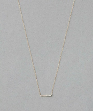 [Layered] ete K18MPG 一字鑽石項鍊 | 項鍊 送禮 情人節 [Rakuten Fashion]