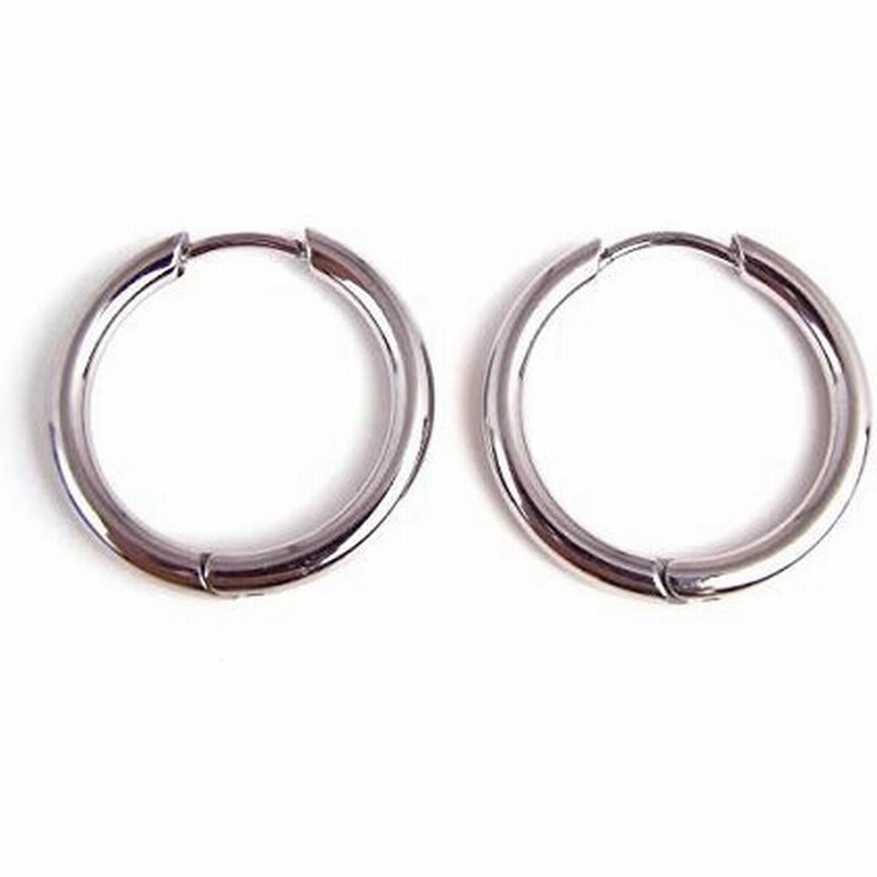 ピアス メンズ レディース ブランド リング 金属アレルギー 対応 シルバー Sbg ステンレス フープ ピアス 両耳 16mm 通販 Lineポイント最大0 5 Get Lineショッピング