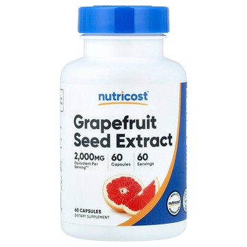 Nutricost, 葡萄柚籽提取物，2000 毫克，60 粒膠囊