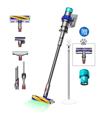 領券再折【送三豪禮】Dyson V15 Detect™ Fluffy 智慧無線吸塵器 (升級版寵物家庭組)