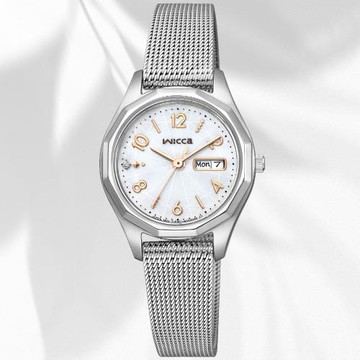 CITIZEN星辰 Wicca 少女系列 米蘭帶 太陽能腕錶 KH3-517-11