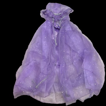 公主披風 閃亮連帽造型披肩 角色扮演派對服裝  紫色  1入