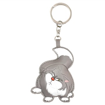 [福利商品]24-5_disney-迪士尼-q萌鼓鼓皮革鑰匙圈-ca917-10-8-5-x-7-8cm-魯斯弗全身