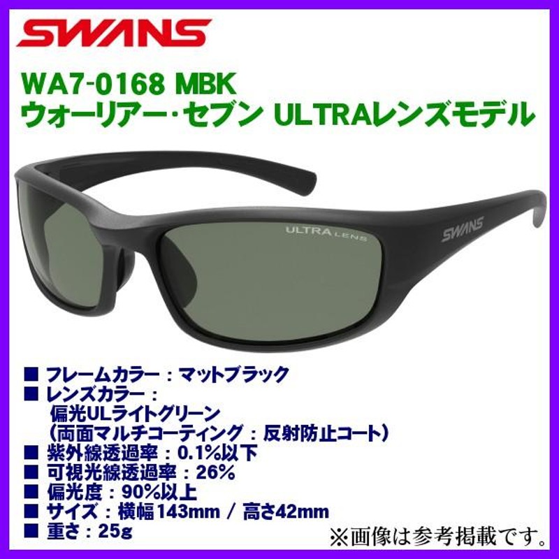 SWANS スワンズ ウォーリアー・セブン ULTRAレンズモデル WA7-0168 MBK